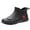 Black, variant on Men's Deck Boots Ankle Rubber Rain boots Waterproof Antislip Fishing Boating Booties Garden Water Work Shoes for Men Black Size 9