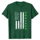 thumbnail image 4 of Ceisia Men's Loose Fit St. Patrick's Day Distressed American Flag & Shamrock Print Crew Neck T-Shirt Gifts, 4 of 4