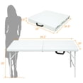 thumbnail image 2 of Portable Folding Table / Indoor & Outdoor Fun / Triangular Stability Design, 2 of 3