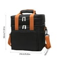 thumbnail image 3 of TACILIP Large Capacity Waterproof Double-layer Insulated Bag Insulation and Freshness Clashing Color Picnic Bag Multifunctional Outdoor Handbag, Kitchen Organization, 3 of 6