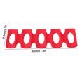thumbnail image 5 of Silicone Wine Stacker Foldable Beer Can Rack Space Saver Wine Bottle Holder Fridge Tray Mat Red 1pcs, 5 of 5