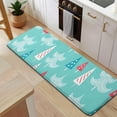 thumbnail image 5 of Turquoise Christmas Tree Pattern Kitchen Rug Mat,Kitchen Runner Rugs Non Skid Washable,Decorative Kitchen Floor Mats for Kitchen,Sink,Laundry,17"x47.2", 5 of 7