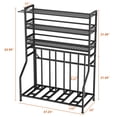 thumbnail image 5 of HOHYN 4-Bike Garage Storage Rack, 3-Tier Bike Rack Garage System with Heavy-Duty Bike Stand, Multi-Purpose Bike Storage Rack for Mountain, Road, Mountain & Fat Tire Bicycles, 5 of 7