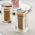 thumbnail image 3 of Creative Convenient Acrylic Thickened Drop-resistant Dust-proof Toothpick Bottle Storage Box Toothpick Holder Cotton Swab Holder 4, 3 of 8