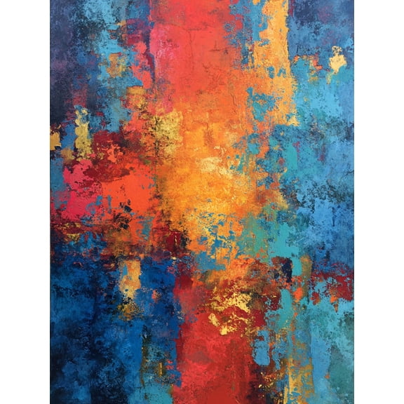 Textured Landscape Abstract Canvas Wall Art Painting for Living Room Bedroom Office Hallway Dining Room Entryway Home Decor