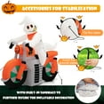 thumbnail image 4 of Costway Vélo Gonflable Ghost 5 Pieds Halloween avec Lumières LED, 4 of 8