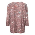 thumbnail image 4 of RYDCOT Sparkly Tops for Women Going Out 3/4 Sleeve Tops for Women Casual Loose T Shirt Blouse Round Neck Casual Tops Tee Loose Fit, 4 of 5