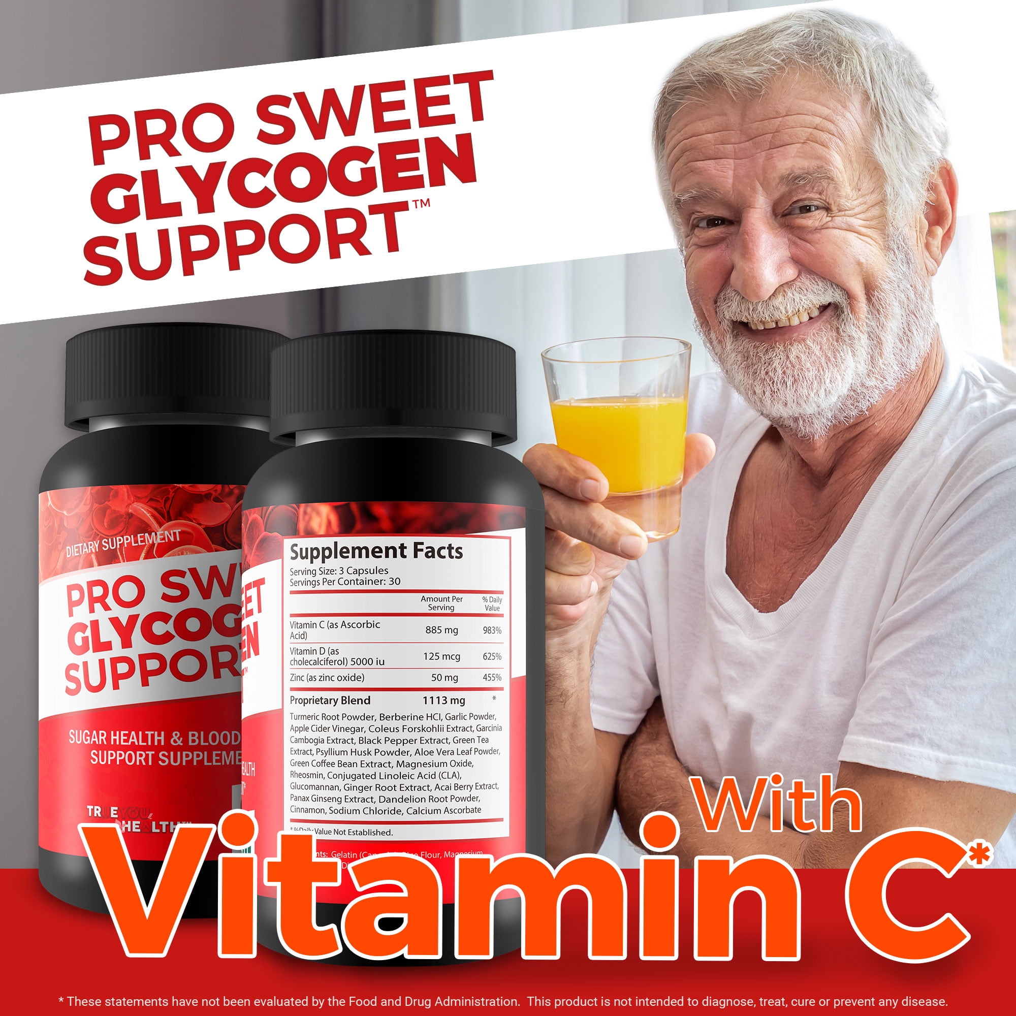 Pro Sweet Glycogen Support - Our Best Sweet Blood Support Supplement - Sugar Health Blood Health & Blood Circulation Support Supplement for Sugar Balance, Circulation Blood Boost Blood Vessel Support