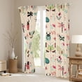 thumbnail image 3 of Homewish Cartoon Butterfly Ladybug Blackout Curtains Set of 2 (52x84 Each), Cute Animal Insect Window Curtains, Princess Wheat Cartoon Curtains and Drapes, Window Curtains Bedroom Decor, 3 of 6