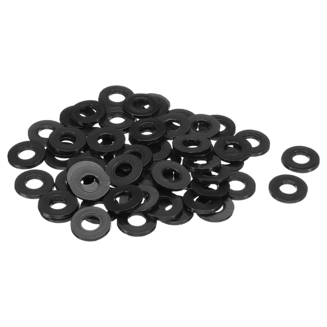 Uxcell Rondelles Plates en Nylon ID OD Épaisses Noires M8x19mmx2mm Lot de 60