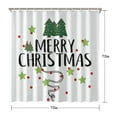 thumbnail image 5 of Shower Curtain for Bathroom Merry Christmas Tree Shower Curtains Waterproof Beautiful Bath Curtain Hooks Included,72x72Inch, 5 of 5