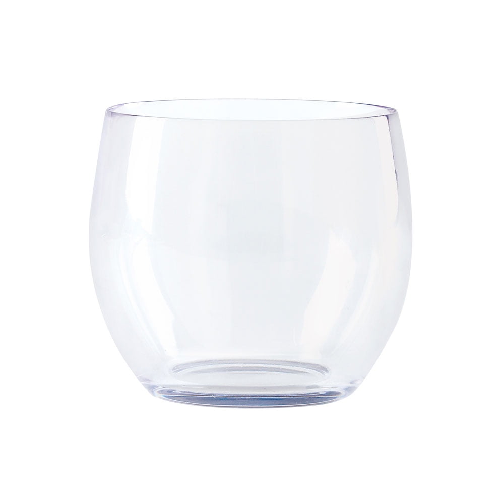 clear stemless wine glasses
