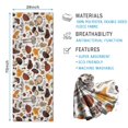 thumbnail image 2 of Colorful Mushroom Collection White Pattern Hot Yoga Mat Towel Non Slip for Hot Yoga - Quick-Drying Yoga Mat Cover with 4 Corner Pockets with Travel Bag - Hot Yoga Towel Non Slip 74"x26", 2 of 6