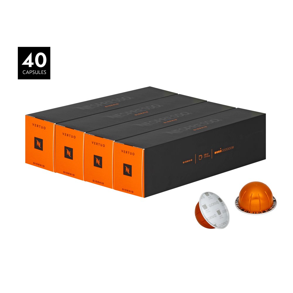 Nespresso Vertuo Coffee Capsules, Giornio 40 Count