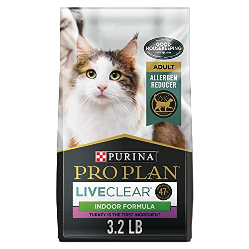 Purina Pro Plan Specialized LiveClear Indoor Turkey & Rice Formula, Dry Cat Food 1.45 kg, Brown