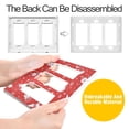 thumbnail image 4 of Yayeee Rocker Switch Wall Plate 1-Gang 4.6"x2.9" Home Decorative Outlet Cover, Red Snowman, 4 of 6