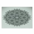 thumbnail image 1 of Mandala Cutting Board, Flower and Leaf Old Ottoman Mandala Chart Life Web Print, Decorative Tempered Glass Cutting and Serving Board, Small Size, Black White, by Ambesonne, 1 of 1