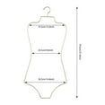 thumbnail image 2 of Body Shape Bikini Hanger Wire Body Shape Display Hangers Metal Lingerie Hangers, 2 of 14