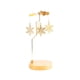 thumbnail image 1 of Portavelas giratorio,Accesorios giratorios para portavelas,Portavelas Bandeja Portavelas para té,Decoración de centro de mesa portavelas de jaula de metal,candelabros chimenea Copo de nieve, 1 of 9