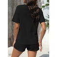 thumbnail image 6 of Aleumdr Womens 2 Piece Outfits Active Set with Pockets Sweatsuit for Summer Black S, 6 of 7