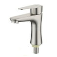 thumbnail image 3 of Bathroom Basin Faucet Stainless Steel Cold Water Tap Toilet Single Lever Kitchen Sink Tap Bathroom Washbasin Faucet, 3 of 8