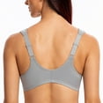 thumbnail image 3 of MELENECA Underwire Front Closure Bras for Women Gray 36F, 3 of 4