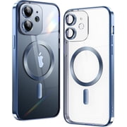 Entronix Magnetic Clear Case Compatible with iPhone 11, Flexible Fashion Cover, Blue