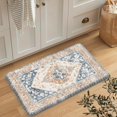 thumbnail image 3 of Anti Fatigue Kitchen Mats for Floor,17.3" x 29" Cushioned Boho Vintage Kitchen Rugs,Non-Slip Waterproof Kitchen Sink Standing Mat Wipe Clean for Kitchen,Laundry Floor,Mutil-Blue, 3 of 6