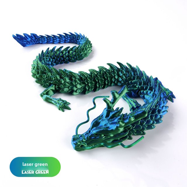 Juguete de simulación de modelo móvil de dragón impreso en 3D, decoración de escritorio, regalo creativo