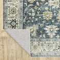 thumbnail image 4 of HomeRoots Blue Gold Green And Ivory Oriental Printed Stain Resistant Non Skid Area Rug, 4 of 10