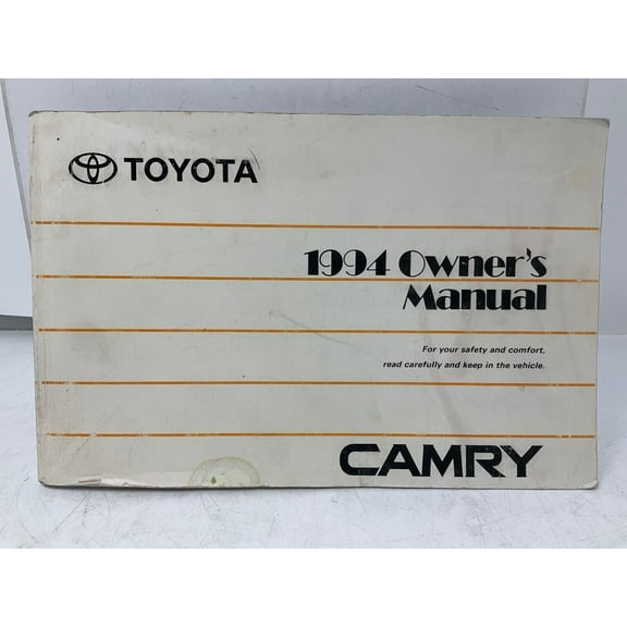 1994 Toyota Camry Owners Manual OEM M03B09007