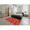 thumbnail image 4 of Ahgly Company Indoor Rectangle Patterned Bright Orange Area Rugs, 8' x 10', 4 of 6