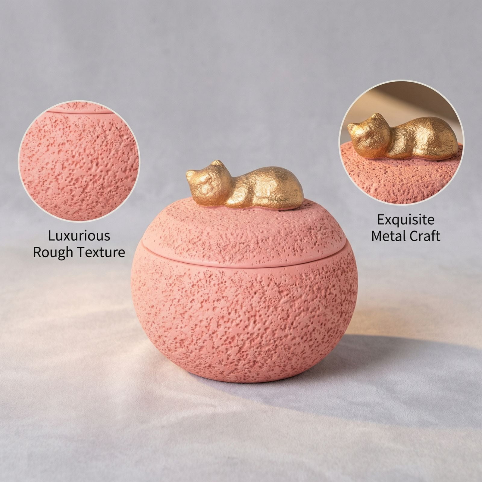 Coarse Pottery Keepsake Urn Container for Ashes Pet Memorial Cremation Urns Ceramic Funeral For Ashes Dog Cat