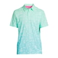 thumbnail image 2 of Birdie Bound Men's and Big Men's Graphic Print Drinks Golf Polo Shirt, Sizes S-3XL, 2 of 5