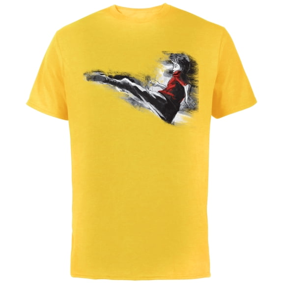 Marvel Shang-Chi and The Legend of the Ten Rings Sketch - Short Sleeve Cotton T-Shirt for Adults - Customized-Yellow