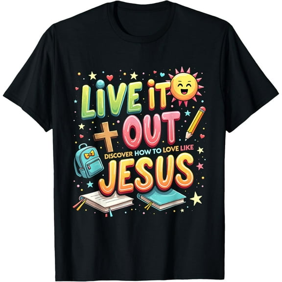 Live it Out Bible School VBS 2025 Christian Camp T-Shirt