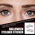 thumbnail image 1 of Delineador de ojos para Halloween 1 par de pegatinas telaraña murciélago Wdftyju sombra de ojos tatuaje pegatina Festival maquillaje de Halloween herramientas de belleza, 1 of 7