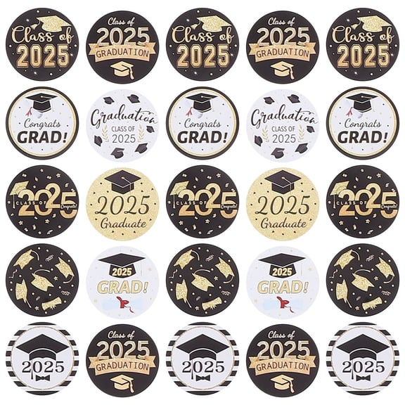 NICEXMAS Nicexmas Graduation Cap Stickers, Multi, Creative Designs for Party