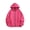 Hot Pink, variant on Dursoulink Kids Zip Up Hoodie for Girls, Long Sleeve Casual Sweatshirt with Front Full Zip Closure, Two Pockets, Polyester Fabric, Solid Color, Fall Winter Outerwear