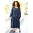 thumbnail image 5 of Catherines Women's Plus Size Petite Embroidered Jacket Dress, 5 of 6