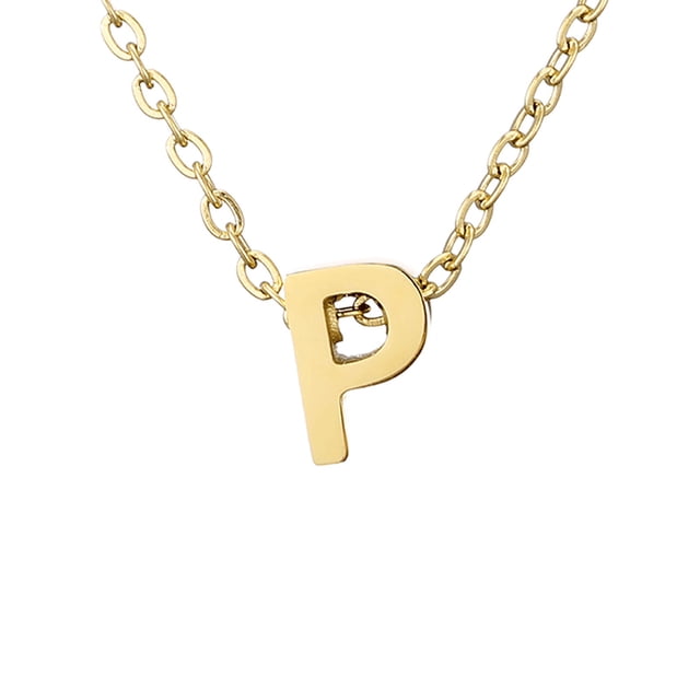 Delicado collar de oro para las mujeres lindo nombre de la letra gargantilla collares para niñas joyas
