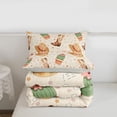 thumbnail image 6 of jejeloiu Rustic Cowgirl Hat Full Size Comforter Sets Kids,Western Cowboy Theme Bedding Sets,Reversible,3pcs, 6 of 8
