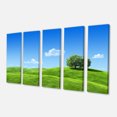 thumbnail image 2 of Meadow Calme avec Arbre Unique - Impression sur Toile Paysage, 2 of 3