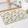 thumbnail image 4 of Cartoon Construction Vehicles Workers White Pattern Bathroom Rugs Mat,Non Slip Microfiber Bathroom Rug,Rubber Backing,Soft Bathroom Mats for Bathroom Floor,Tub and Shower,17x27in(43x68cm), 4 of 5
