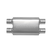 Gibson Exhaust BM0111 GIBBM0111 MWA 2.50" DUAL IN /2.50" DUAL OUT OVAL MUFFLER, STAINLESS