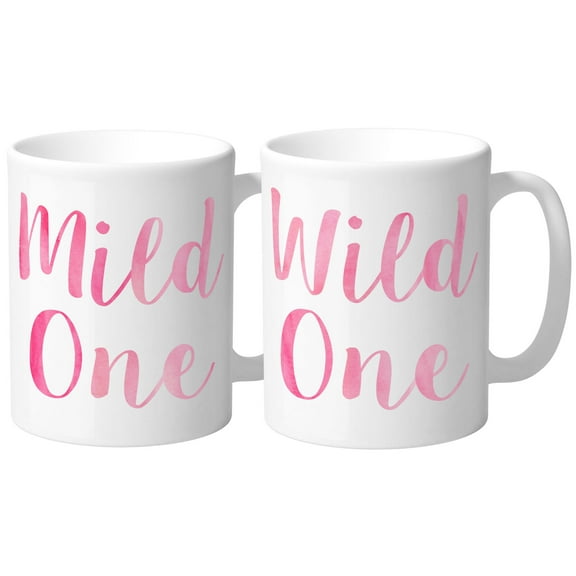 Mild One and Wild One Best friends Coffee Mug 11oz White Duo Set White