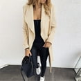 thumbnail image 2 of LYXSSBYX Women Long Sleeve Shacket Jacket Hot Sale Clearance Fashion Womens Warm Faux Coat Cardigan Winter Solid Long Sleeve Outerwear, 2 of 8