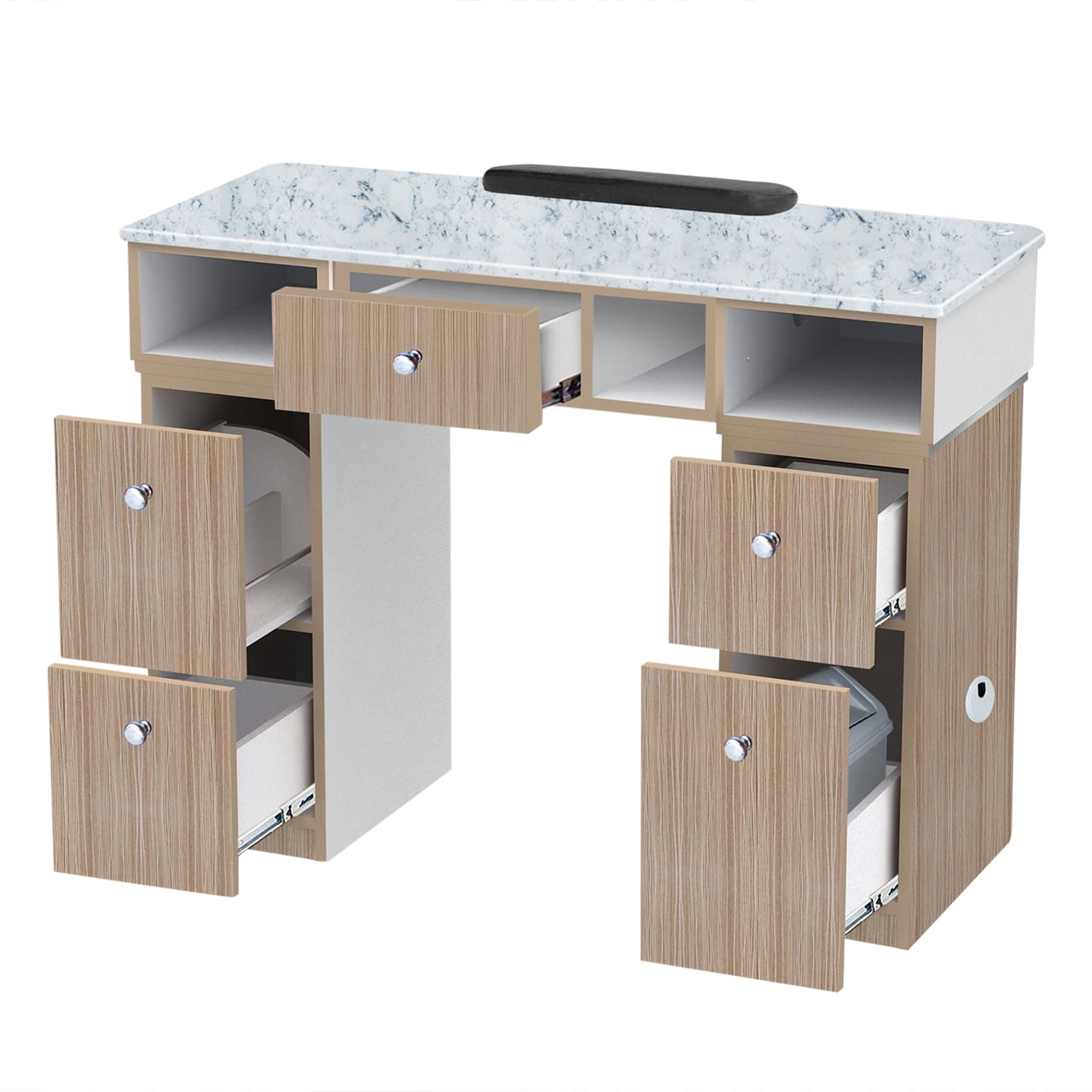 NOVA II Manicure Table, Nail Station for Beauty Salon Furniture