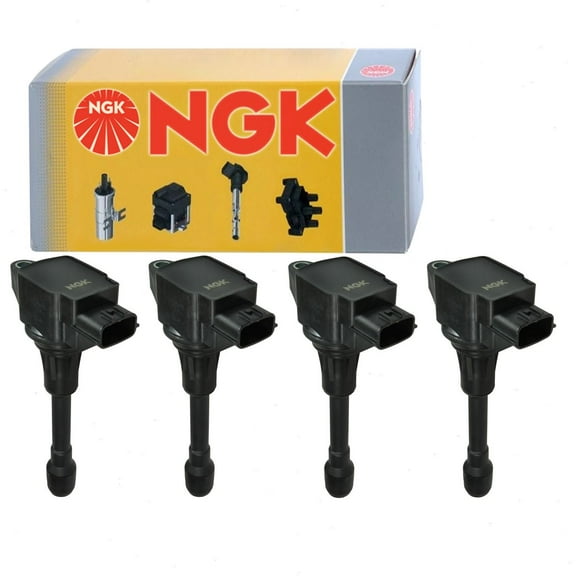 4 pc NGK Ignition Coils compatible with Nissan Versa 1.6L L4 2013-2019