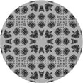 thumbnail image 1 of Ahgly Company Machine Washable Indoor Round Transitional Silver Gray Area Rugs, 6' Round, 1 of 7